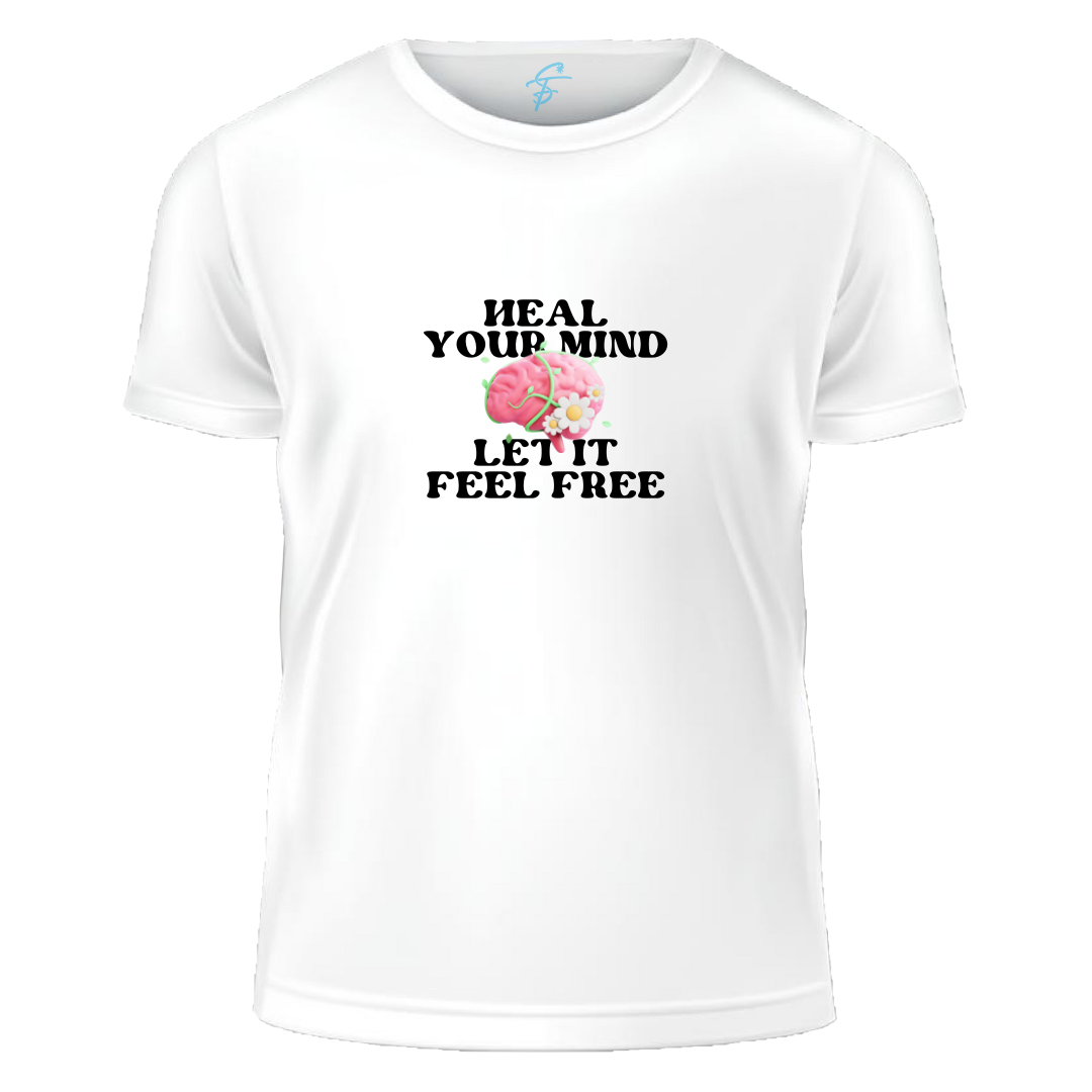 Heal Your Mind Mental Health Graphic T-Shirt, 100% Cotton, Summer Collection